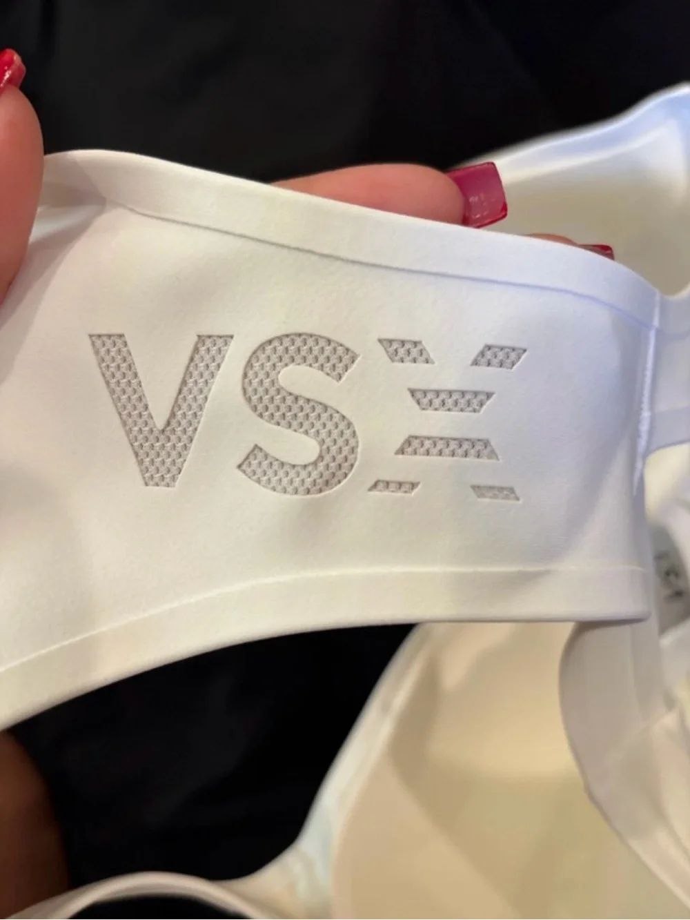 VSX White Padded Racerback Sports Bra with Molded Cups